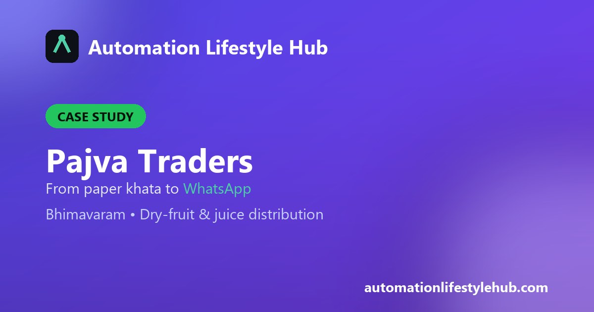 Case Study: How Pajva Traders Swapped the Paper Khata for WhatsApp